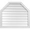 Ekena Millwork Octagonal Top Surface Mount PVC Gable Vent w/ 2"W x 1-1/2"P Brickmould Frame, 34"W x 30"H GVPOT34X3002SN - alternate 1